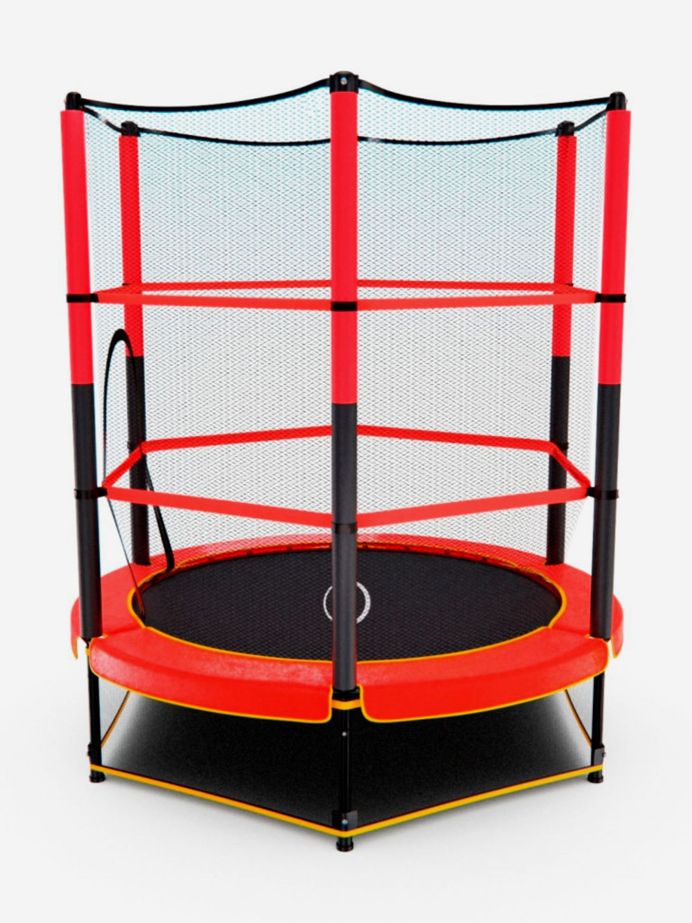 Батут детский DFC TRAMPOLINE-RED 55" с сеткой