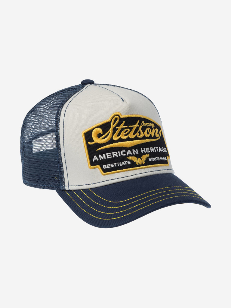 Бейсболка с сеточкой STETSON 7751103K TRUCKER CAP AMERICAN HERITAGE (синий)