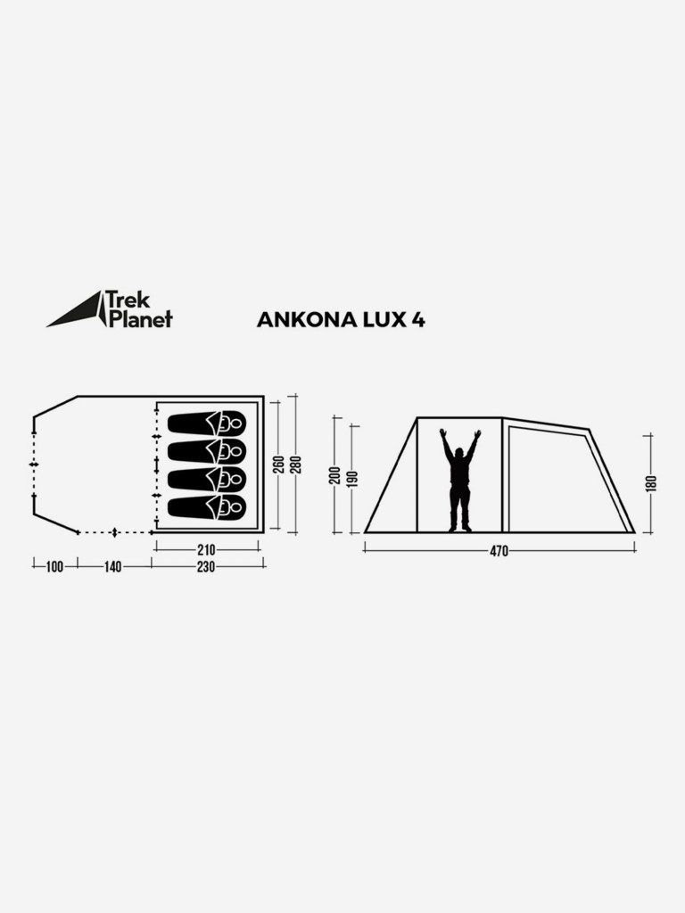 Четырехместная кемпинговая палатка Ankona Lux 4 Зеленый цвет — купить за  27990 руб., отзывы в интернет-магазине Спортмастер