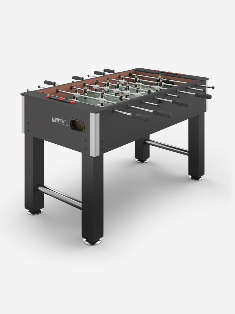 Игровой стол UNIX Line Футбол - Кикер 140х74 cм, черный