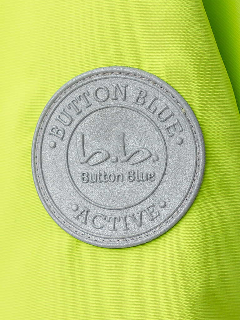 Плащ с текстовым принтом салатовый Button Blue