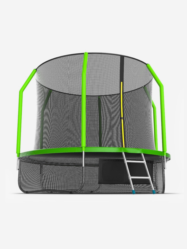 Батут каркасный EVO JUMP Cosmo 10ft зеленый, защитная сеть, диаметр 305 см