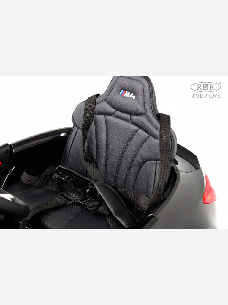 Детский электромобиль RIVERTOYS BMW M4 (A004AA) серый