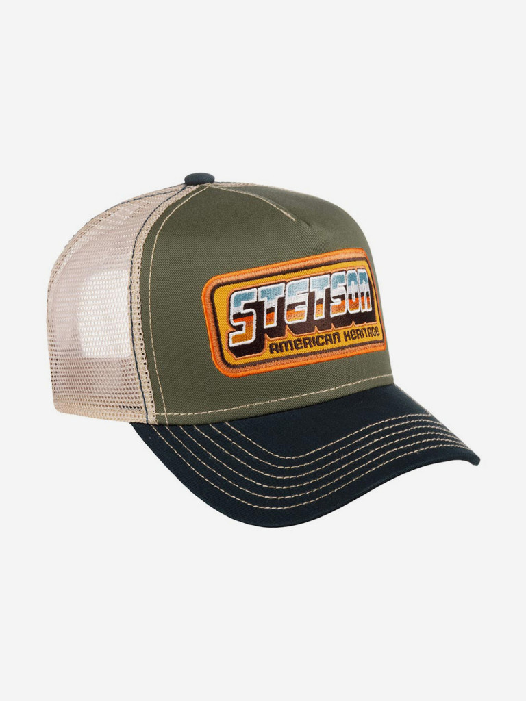 Бейсболка с сеточкой STETSON 7751196 TRUCKER CAP CHROME (синий)