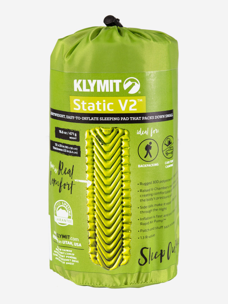 Надувной коврик KLYMIT Static V2