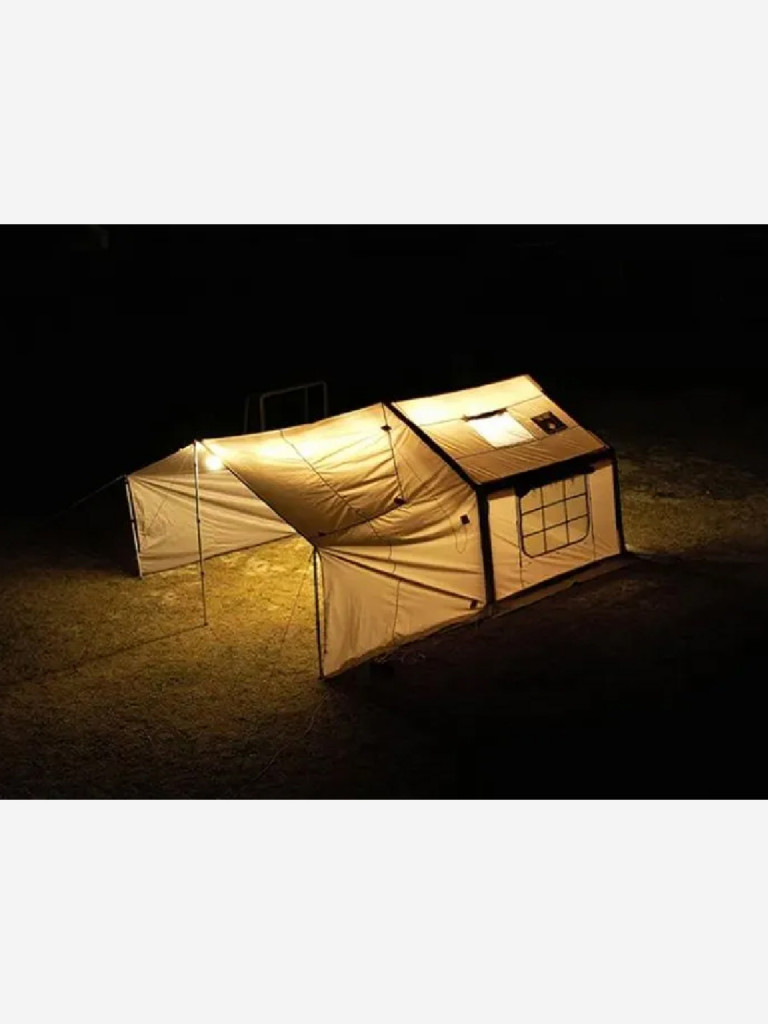 Надувная палатка Coody 9.0 Beige, 320×250×220 см, 2–3 человека, 2 входа, съёмный пол