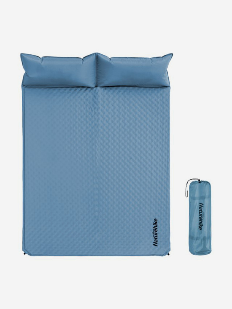 Коврик самонадувающийся Naturehike двойной, с подушками, 185х130х2,5 см ...