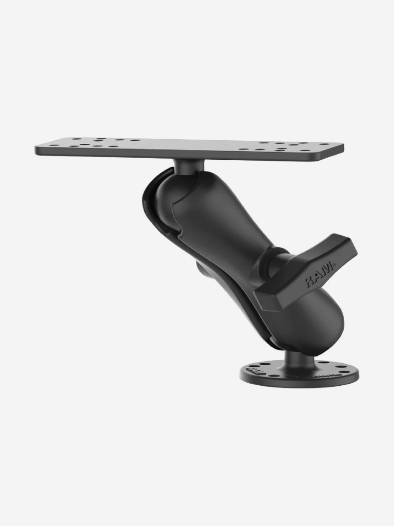 RAM-111U Крепление RAM Mounts для тяжелых эхолотов с прямоугольным основанием 160х50 мм. и шаром 38 мм. (Размер С)