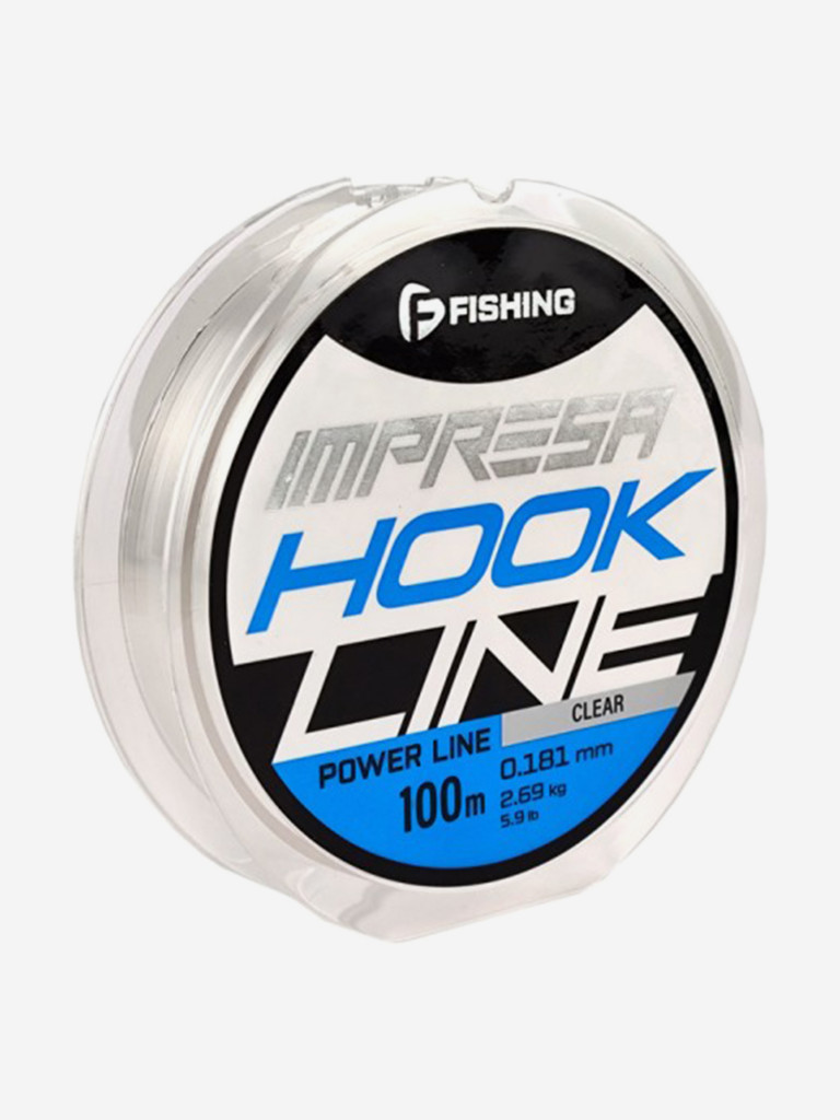 Леска F-FISHING Impresa Hook Line Clear 100м 0,181мм 2,69кг/5,9lb