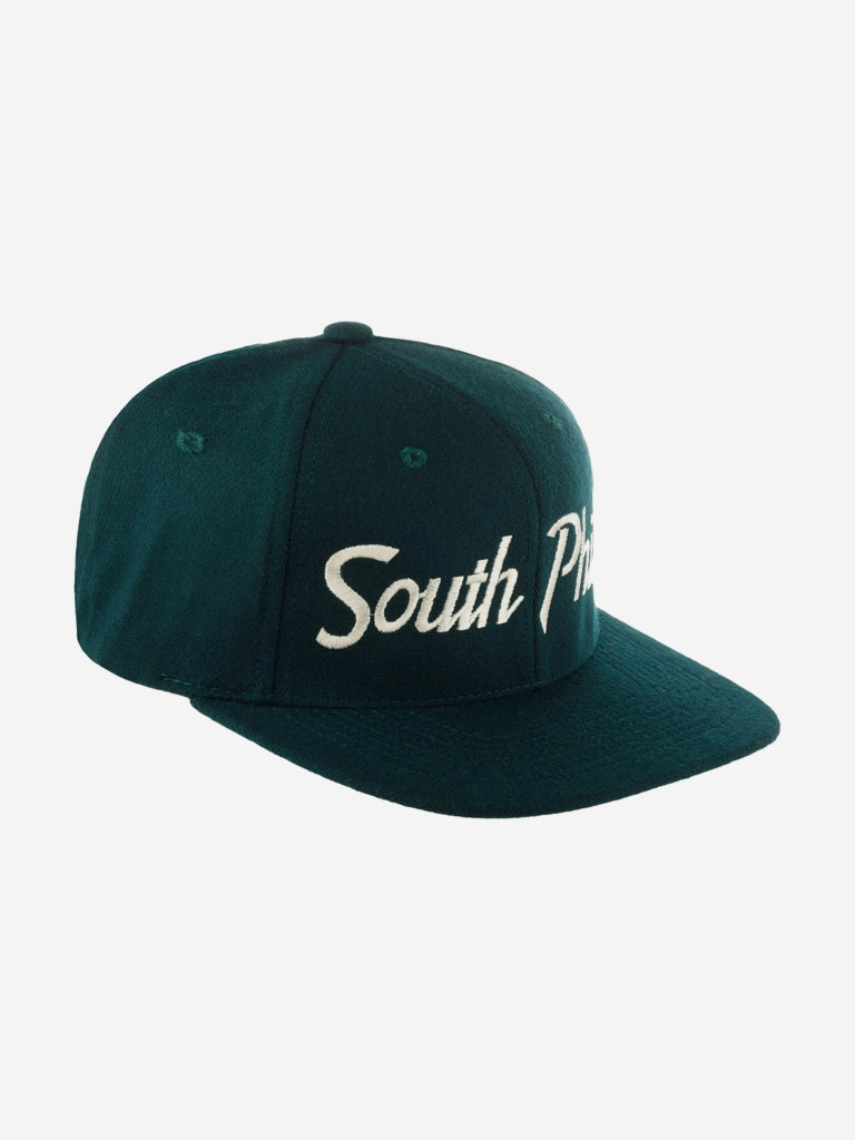 Бейсболка с прямым козырьком HOOD 100-MWL002-PA001-FR South Philly, PA (зеленый)