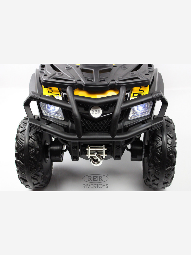 Детский электроквадроцикл RIVERTOYS T001TT 4WD желтый