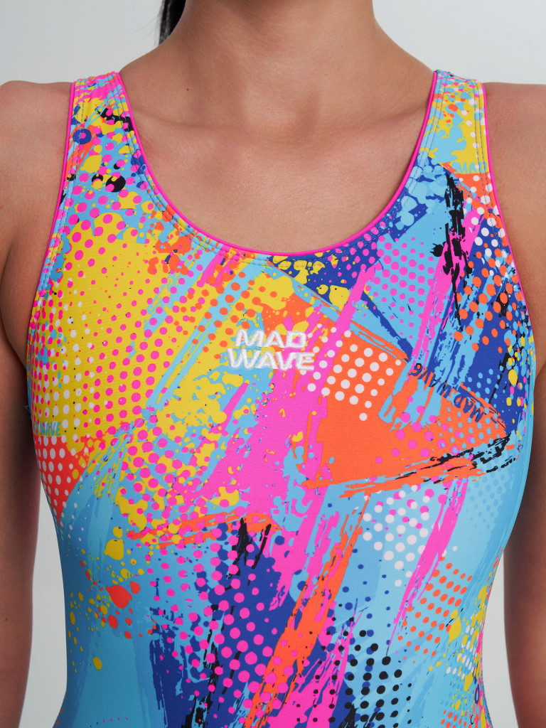 Купальник слитный женский Mad Wave Flex Anti-Chlor N3