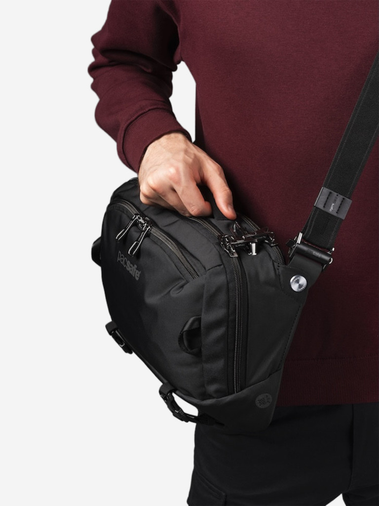 Сумка слинг антивор Pacsafe EXP 12 Sling, Black, 10 л.