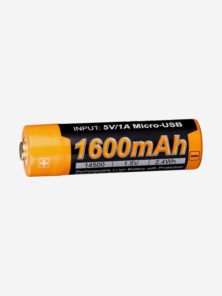 Аккумулятор Fenix, 14500 ARB-L14 1600U мАч, с разъемом для USB