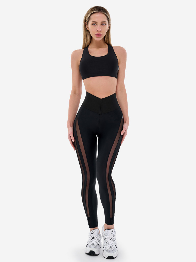 Лосины женские Bona Fide Stripcut Leggings "Black"