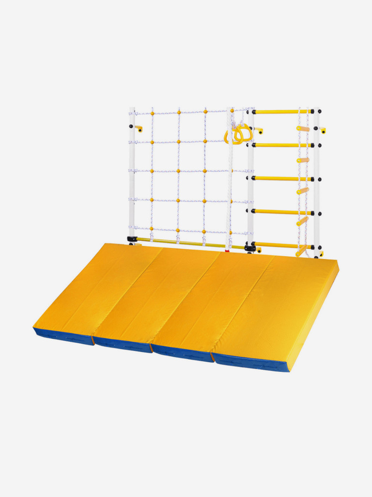 Мат для шведской стенки WestSport (100x200x10 см) Сине-желтый