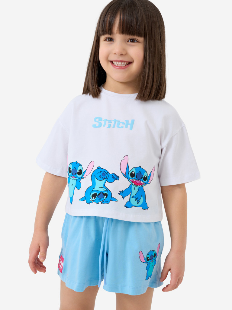 Комплект для девочек: футболка, шорты PlayToday