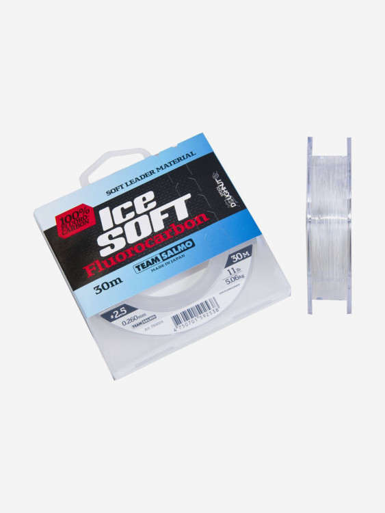 Леска флюорокарбон для зимней рыбалки Team Salmo ICE SOFT FLUOROCARBON длина 30 м, диаметр 0,26 мм