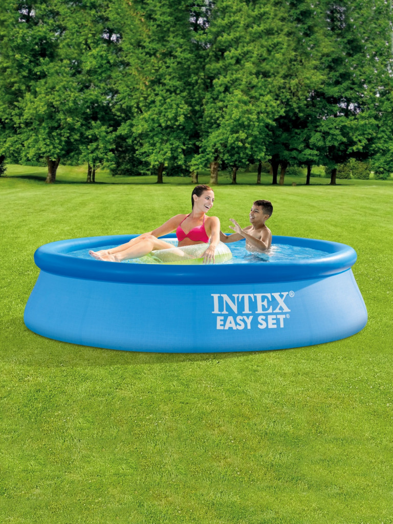 Бассейн надувной Intex Easy Set, 244х61 см, фильтр-насос 1250 л/ч, голубой