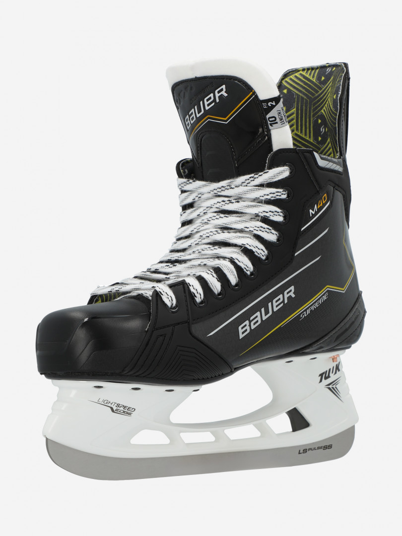 Коньки хоккейные Bauer Supreme M40 SR FIT2 31565410299 Черный, размер 46,41.5,44.5,45,43,43.5,46.5,44,42, фото 2