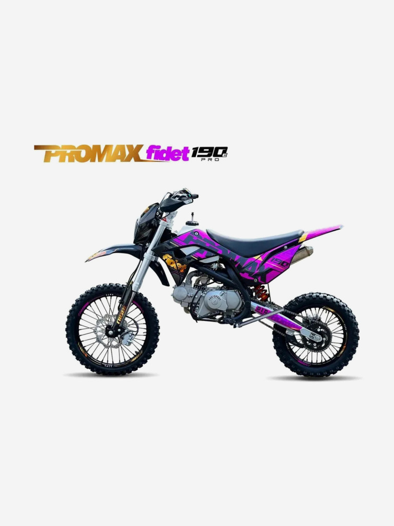 Питбайк PROMAX FIDET 190E 17/14 PRO розовый, PRO-версия, ограниченная серия, 150 куб.см, 16 л.с.