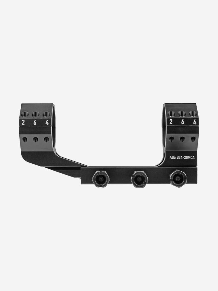 Моноблок для прицела Veber Alfa B34-20MOA на Weaver 7075