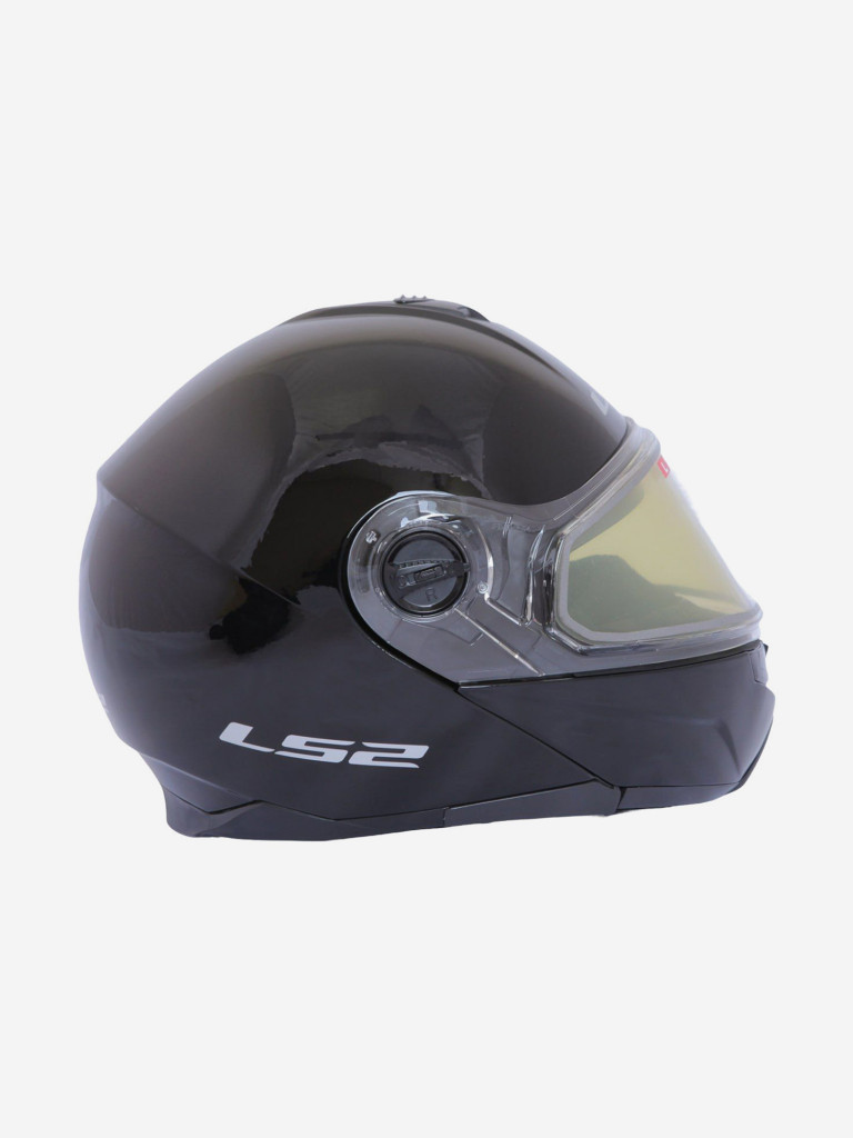Мотошлем FF325 STROBE SNOW Solid LS2 (черный глянцевый)