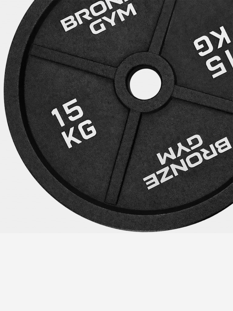 Диск олимпийский 51 мм BRONZE GYM чугунный 15 кг