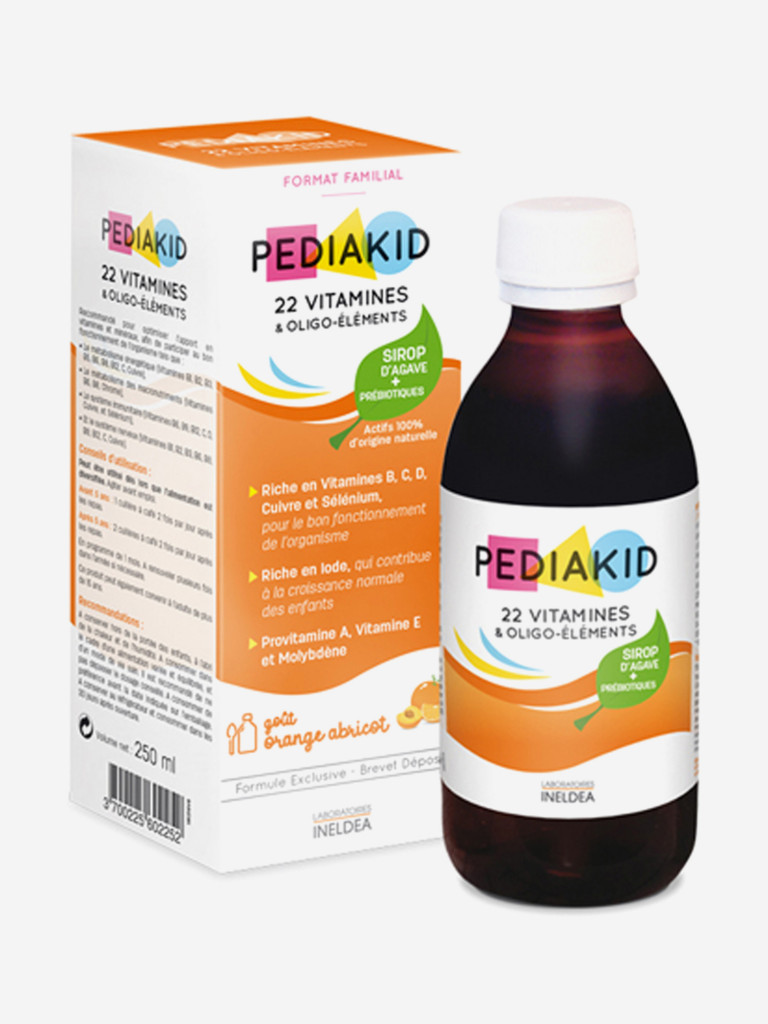 ПЕДИАКИД 22 витамина и олигоэлементы / PEDIAKID 22 Vitamins and Oligo-elements, жидкость во флаконах по 250 мл.