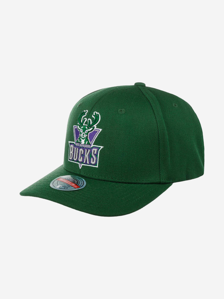 Бейсболка MITCHELL NESS HHSS3260-MBUYYPPPGREN Milwaukee Bucks NBA (зеленый)