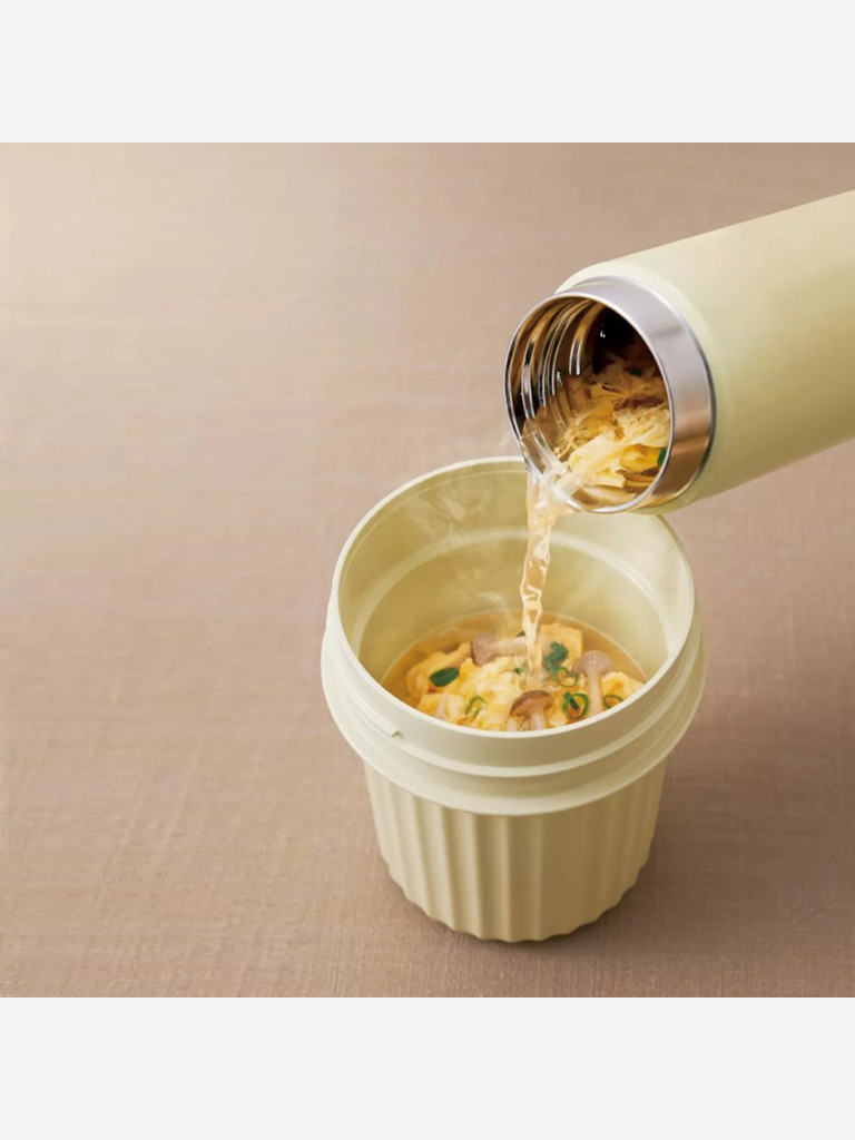 Термос с двумя контейнером в чехле 1 л THERMOS JEC-1000 песочный