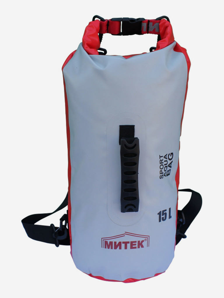 Герморюкзак МИТЕК 15л D 22см Н-40см (красно-серый)