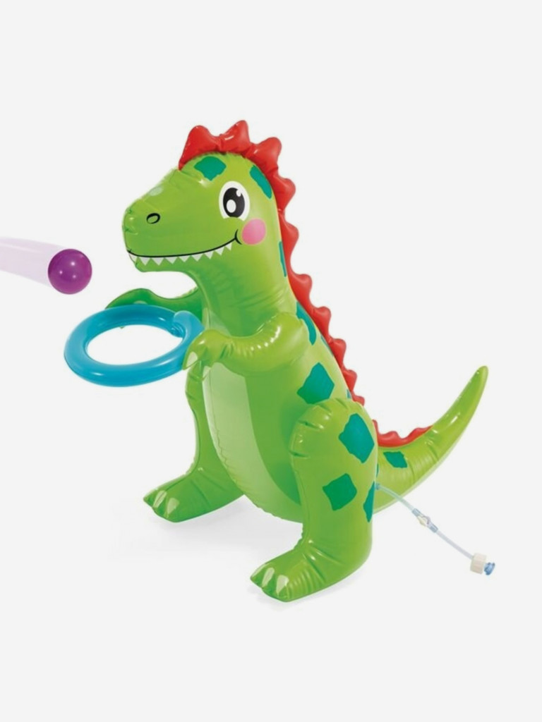 Игровой центр с горкой и фонтаном INTEX 56139 Динозаврик 201х157х69см