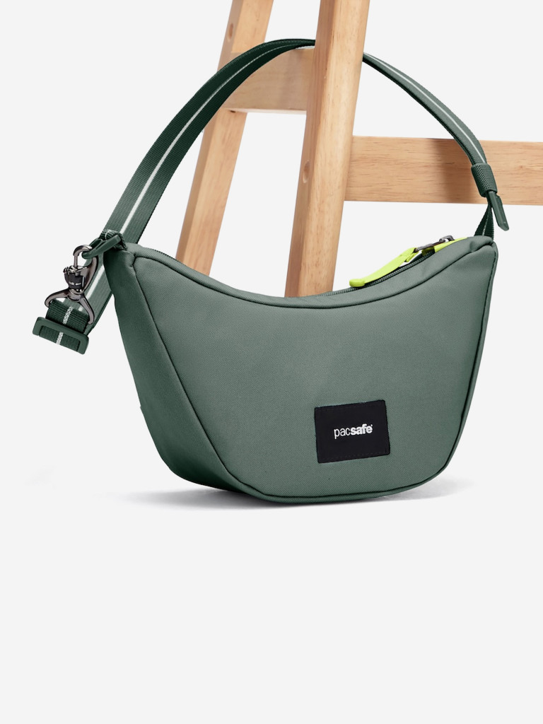 Сумка антивор Pacsafe GO Lunar Crossbody, зеленый, 2,5 л.