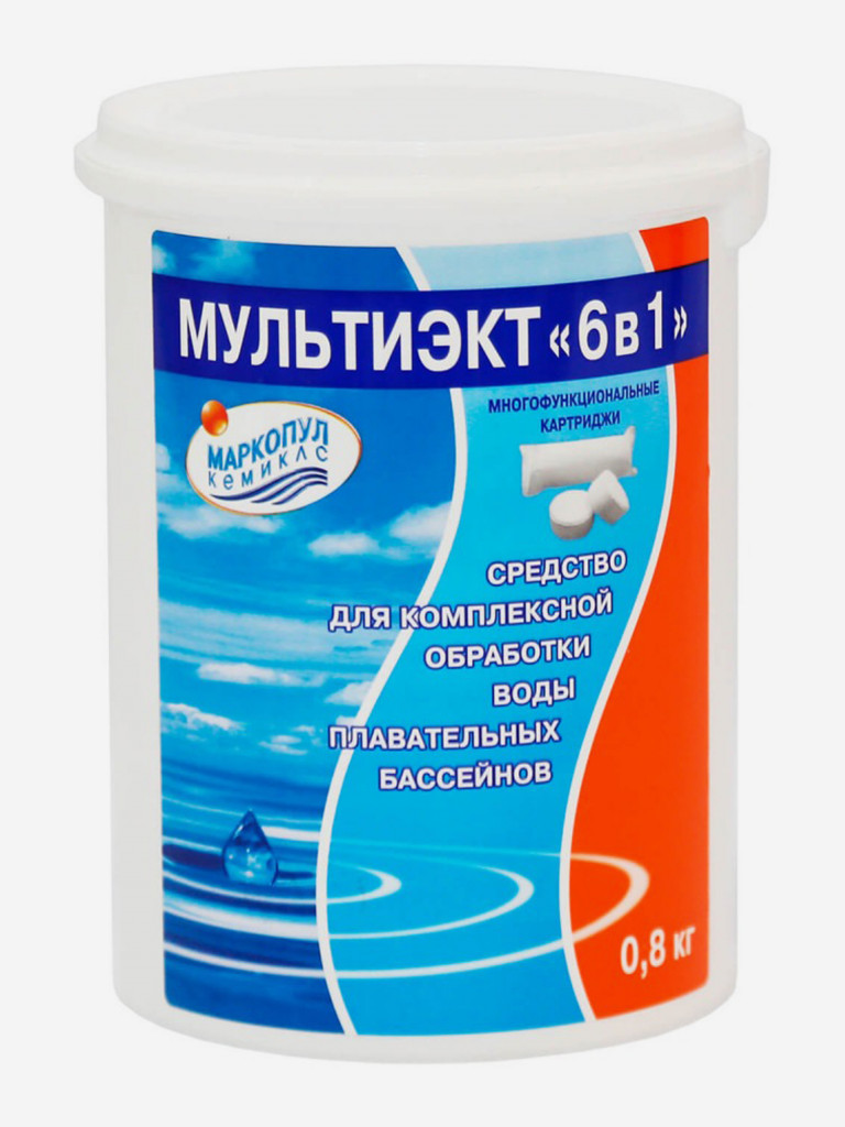 Мультиэкт 6 в 1, картриджи, банка 0,8 кг