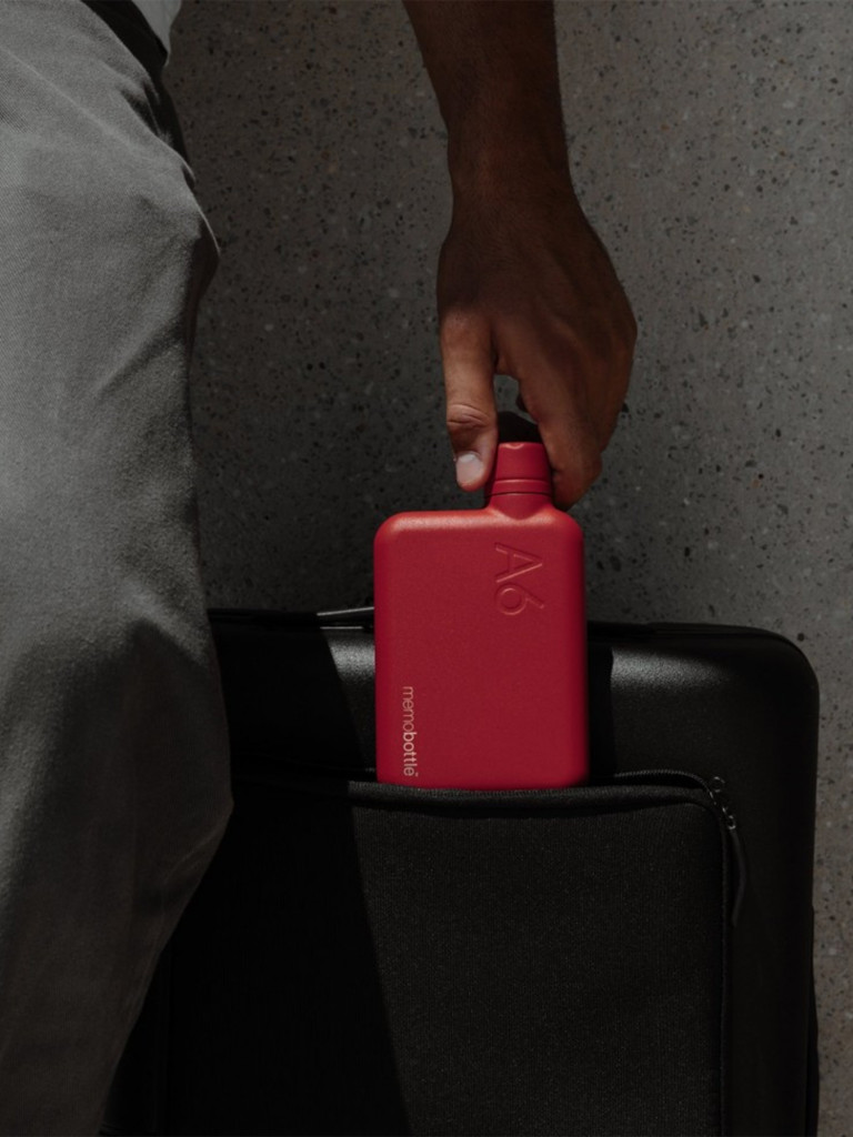 Бутылка из нержавеющей стали Memobottle A6, красный