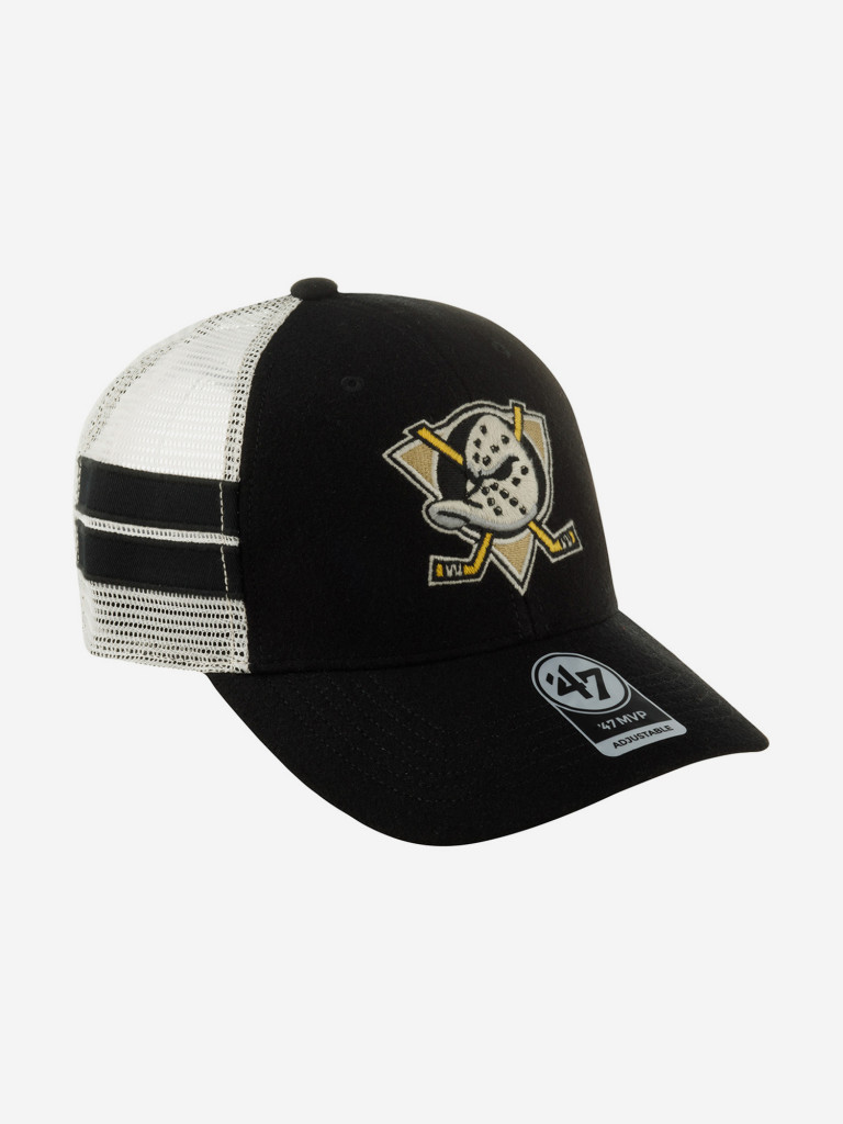Бейсболка с сеточкой 47 BRAND H-WILIS25WMP-BK Anaheim Ducks NHL (черный)