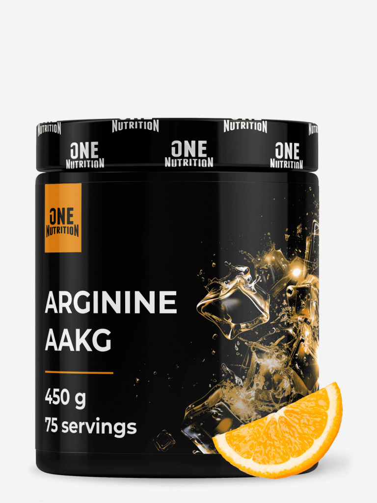 Аргинин, One Nutrition, 450 г, апельсин