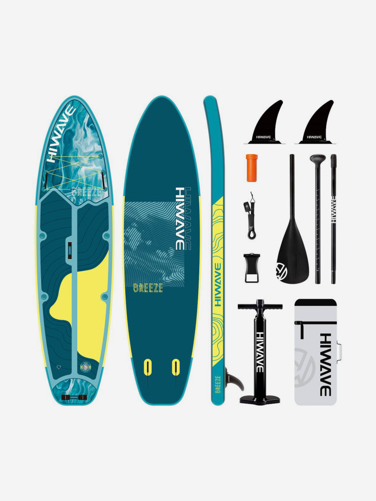 Надувная двухслойная SUP-доска HIWAVE BREEZE BLUE, 11'6" 335*86*15 см, сапборд