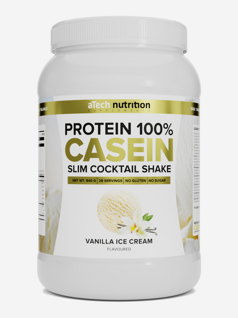 Casein Protein Ванильное мороженое 840 гр тм aТech