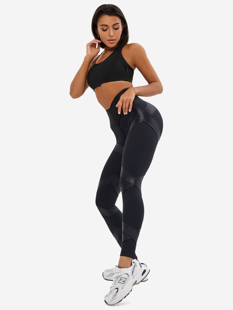 Лосины женские Bona Fide Mummy Strip Skin Edition "Black"