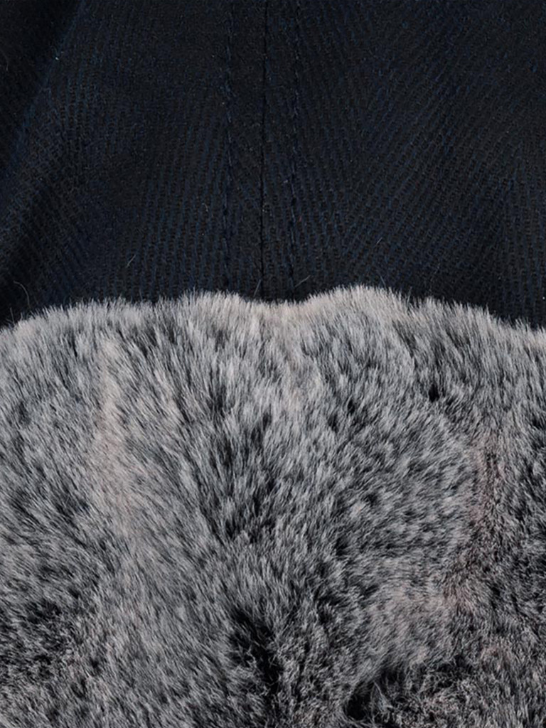 Шапка-ушанка STETSON 9291501 BOMBER CAP (синий)
