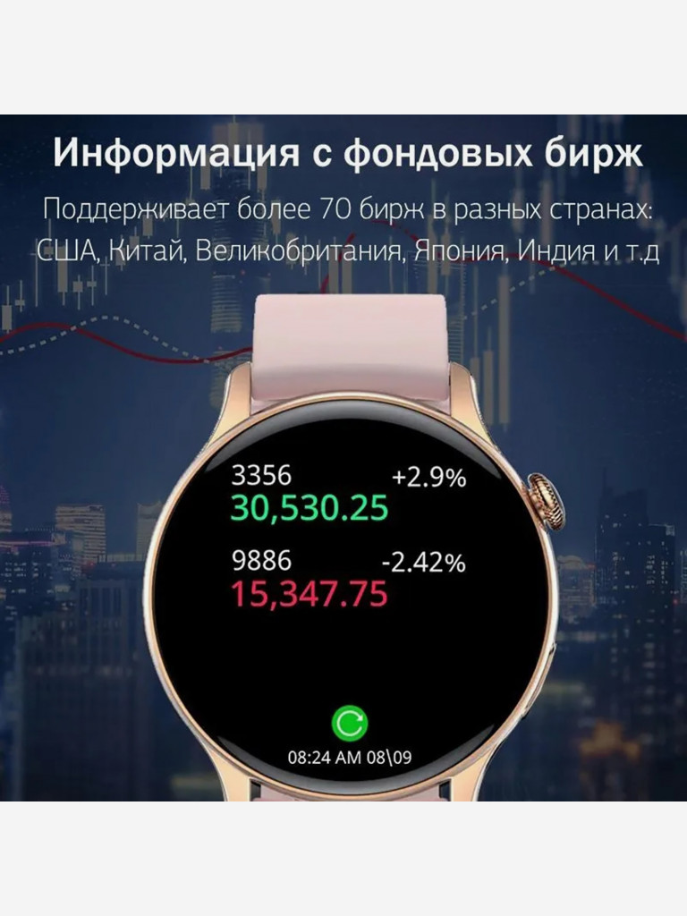 Умные часы CheckME Smart CMSHK85GP с счетчиком калорий, шагомером, мониторингом сердечного ритма