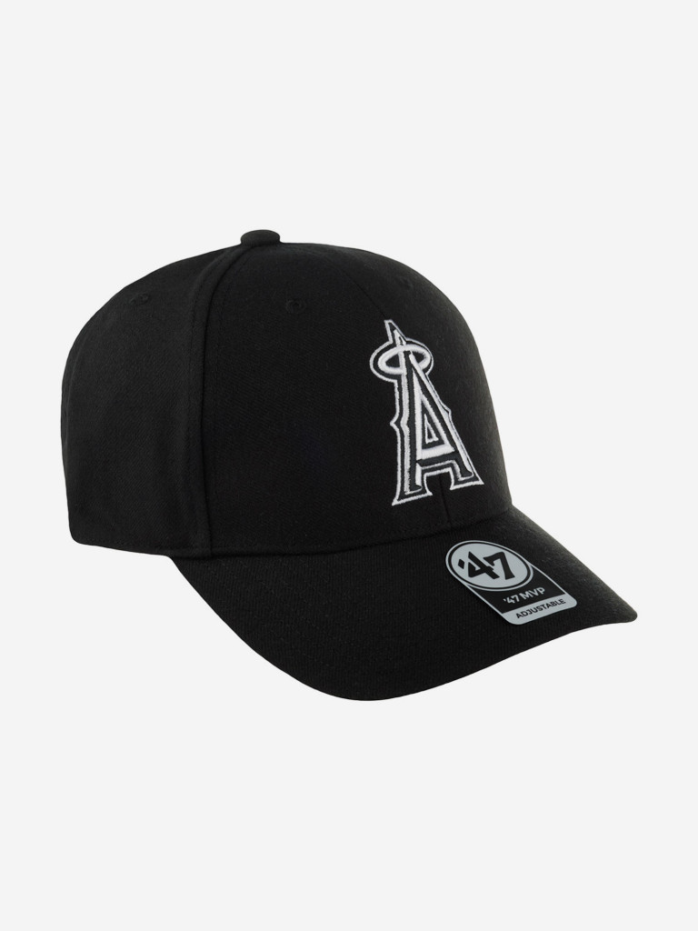 Бейсболка 47 BRAND B-MPDTP04WBP-BK Los Angeles Angels MLB (черный)