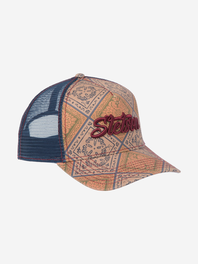 Бейсболка с сеточкой STETSON 7741125 TRUCKER CAP VINTAGE PRINT