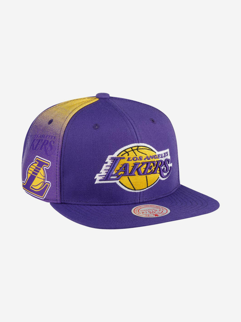 Бейсболка с прямым козырьком MITCHELL NESS HHSS2991-LALYYPPPPURP Los Angeles Lakers NBA