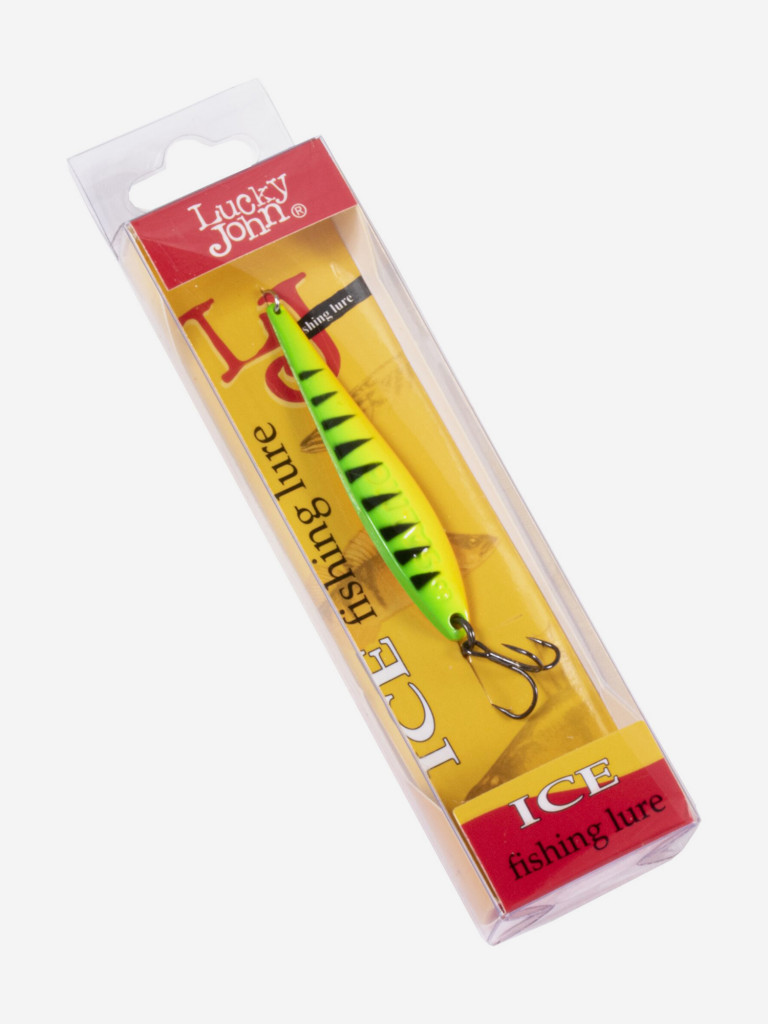 Блесна вертикальная Lucky John зимняя S-3 с тройником, вес 6 г