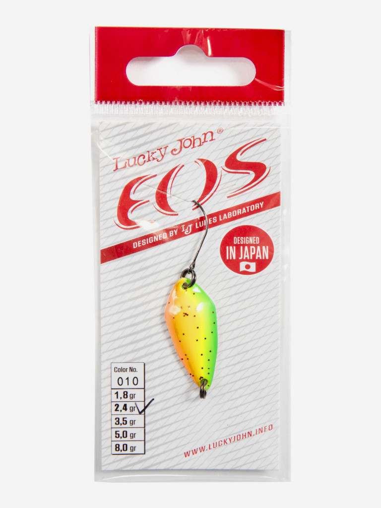 Блесна колеблющаяся Lucky John EOS, колебалка длиной 29мм, вес 2.4 г