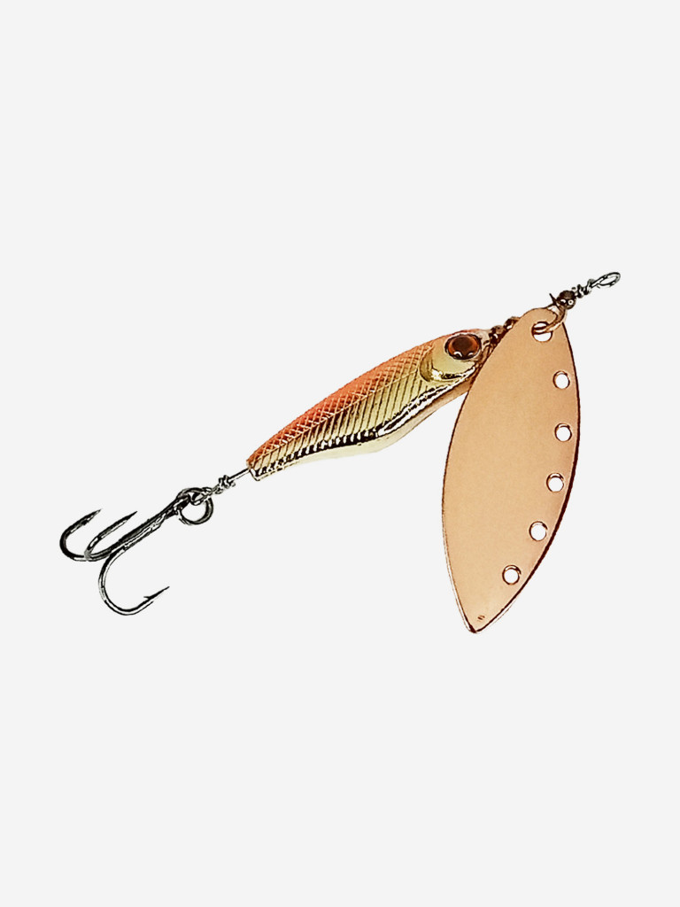 Блесна вращающаяся для рыбалки Mottomo Spin Blade #4 19g Copper для спиннинга. Вертушка на голавля, жереха, щуку