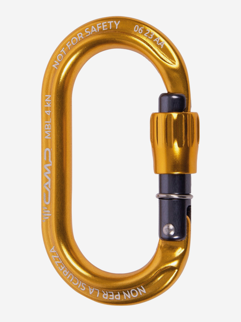 Карабин вспомогательный CAMP EKTO LOCK, желтый